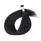 I Tip Hair Extensions #1 Jet Black Silky Straight Hair