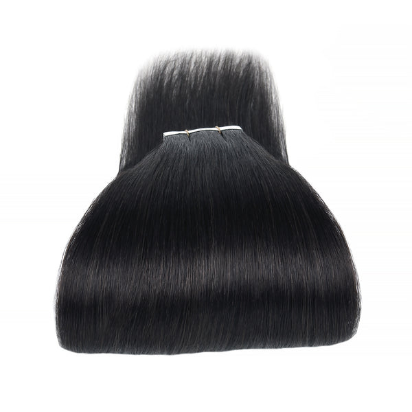 Tape in Hair Extensions #1 Jet Black Silky Straight Hair