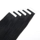 Tape in Hair Extensions #1 Jet Black Silky Straight Hair