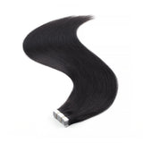Tape in Hair Extensions #1 Jet Black Silky Straight Hair