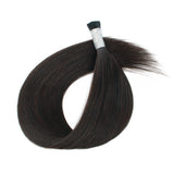 I Tip Hair Extensions #1B Off Black Silky Straight Hair