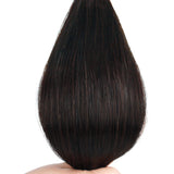 I Tip Hair Extensions #1B Off Black Silky Straight Hair