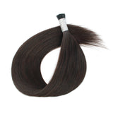 I Tip Hair Extensions #2 Dark Brown Silky Straight Hair