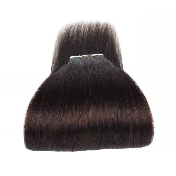 Tape in Hair Extensions #2 Dark Brown Silky Straight Hair