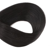 Tape in Hair Extensions #1B Off Black Yaki Straight Hair