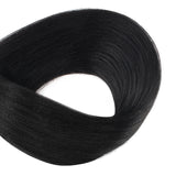 Tape in Hair Extensions #1 Jet Black Yaki Straight Hair