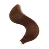 Tape in Hair Extensions #4 Chocolate Brown Silky Straight Hair