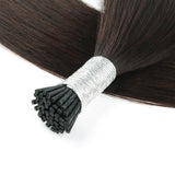 I Tip Hair Extensions #4 Chocolate Brown Silky Straight Hair