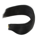 Tape in Hair Extensions #1 Jet Black Yaki Straight Hair