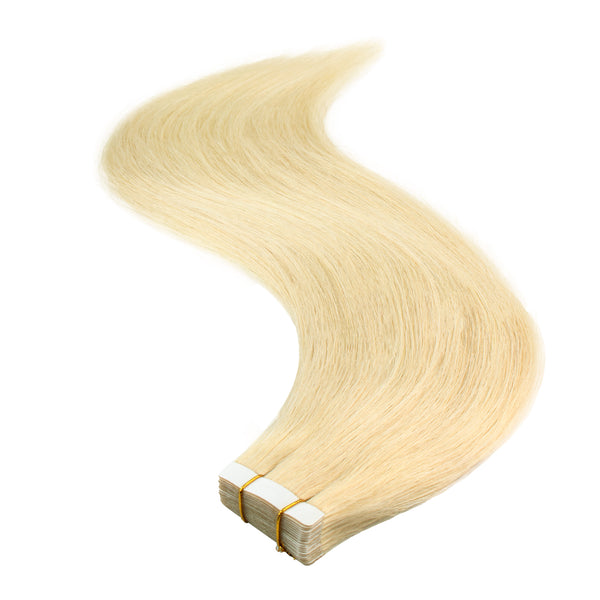 Tape in Hair Extensions #60 Platinum Blonde 