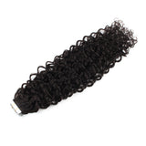 Tape in Hair Extensions #1B Off Black Curly Hair