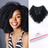 4AC Afro Coily Clip in Hair Extensions