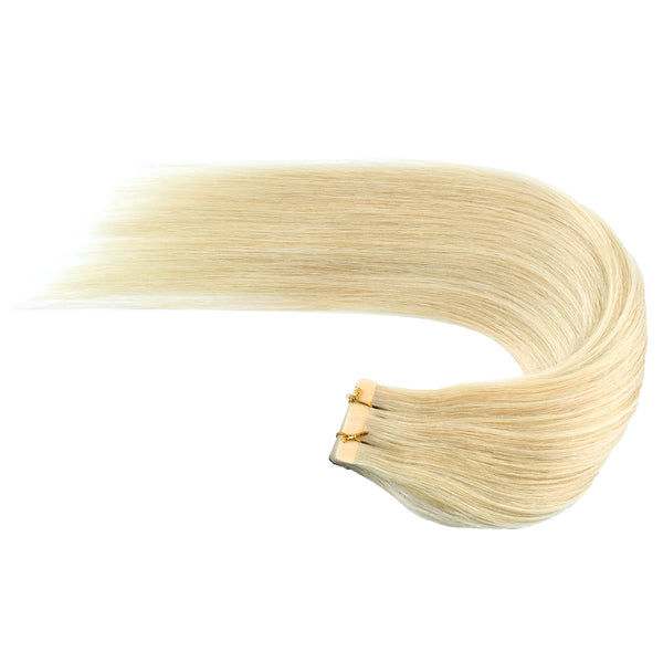 Tape in Hair Extensions #60 Platinum Blonde 