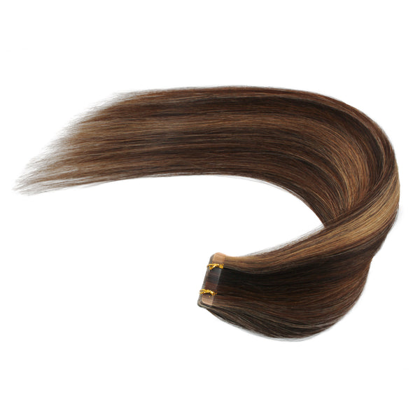 Tape in Hair Extensions Highlights P2/4/6# Silky Straight Hair