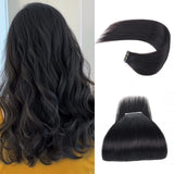 Tape in Hair Extensions #1 Jet Black Silky Straight Hair