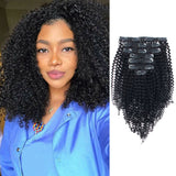 Kinky Curly Clip in Hair Extensions