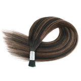 I Tip Hair Extensions Highlights P2/6/2# Silky Straight Hair